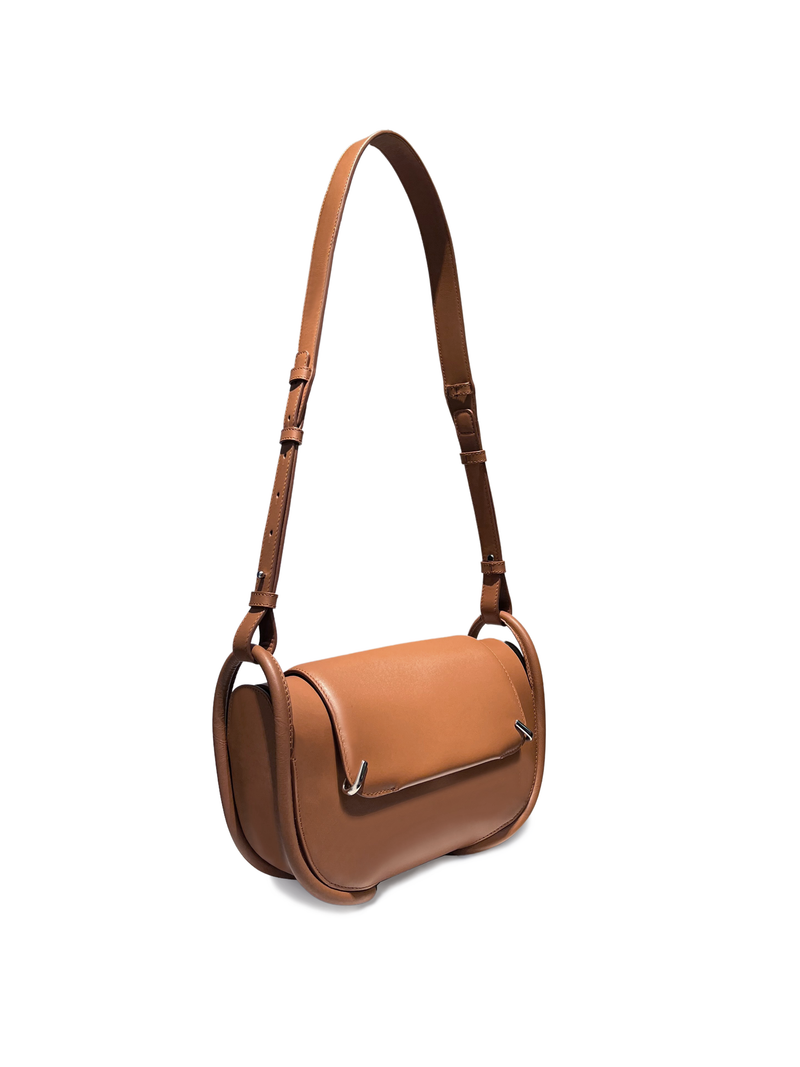 LOVNI BAG M - brown crossbody bag - designer leather bag - unisex