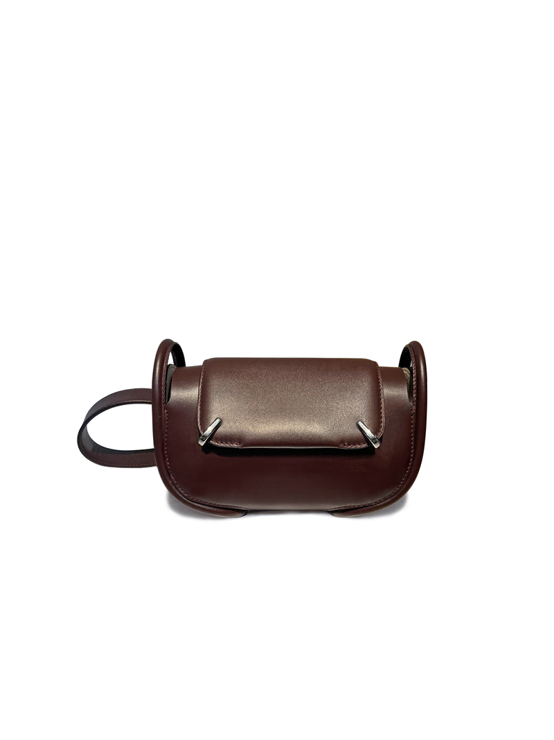 LOVNI BAG S - burgundy crossbody bag - designer leather bag